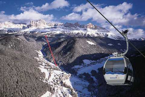 ski area Carezza, Dolomites